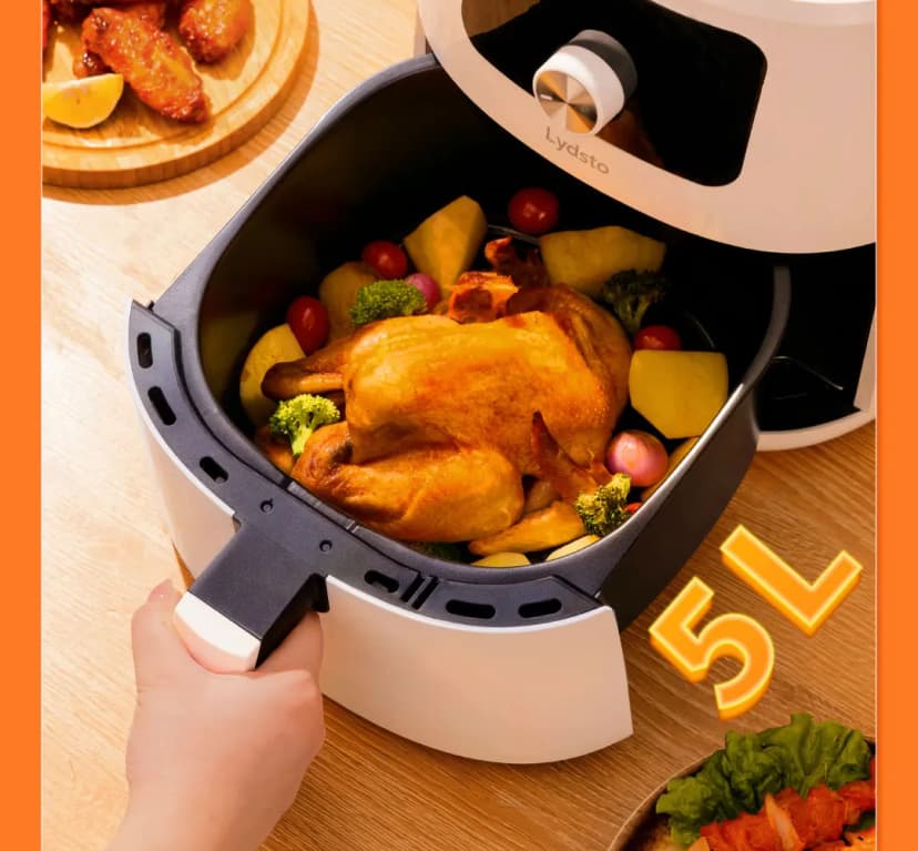 Lydsto 5L Smart Air Fryer - digitaalinen ohjaus, 1700 W, sovellusintegraatio
